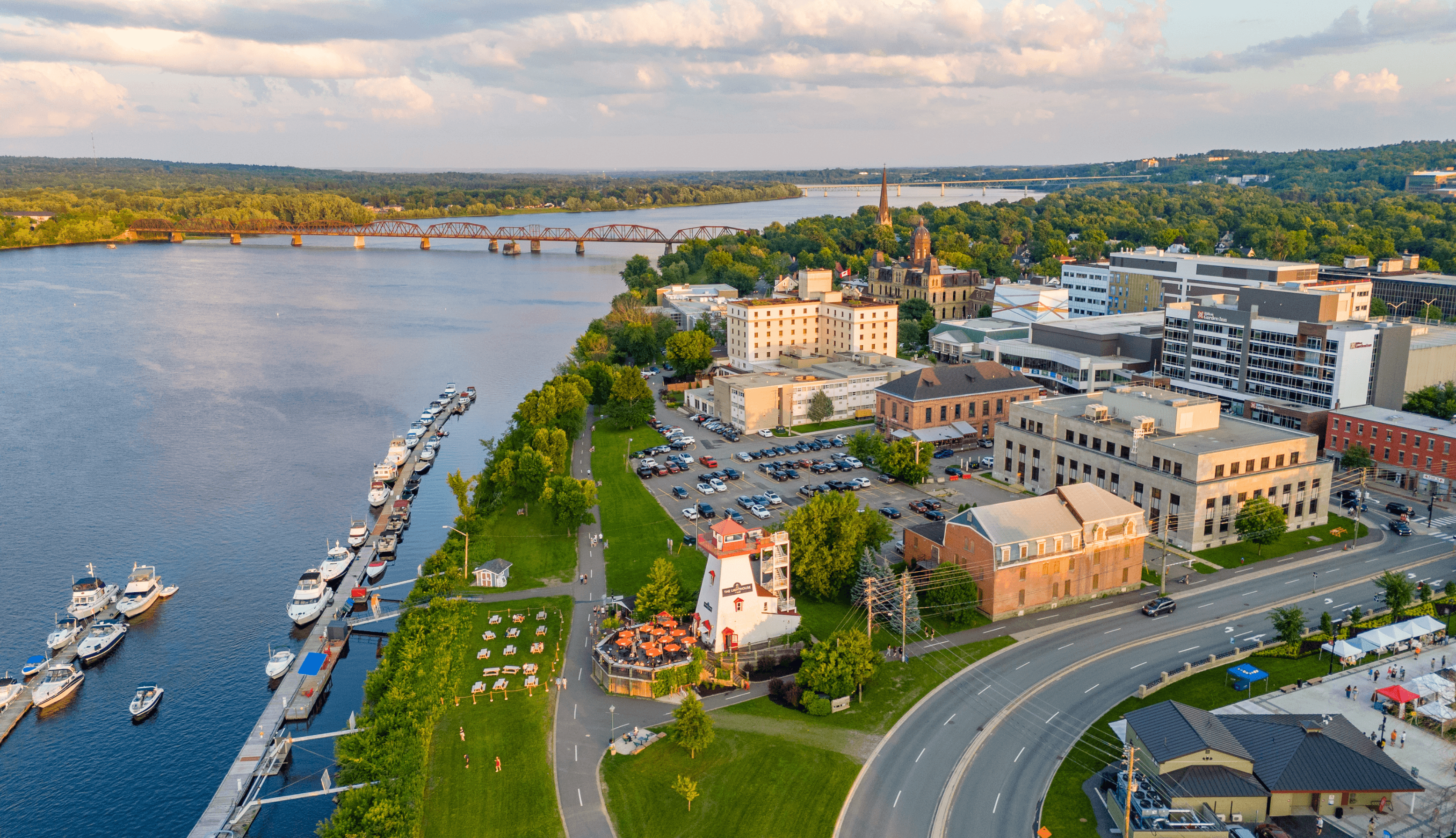 Aerial view of Fredericton